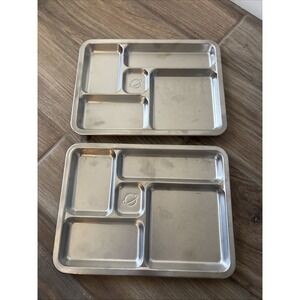 PlanetBox Rover Stainless Steel Plates‎ Trays USED